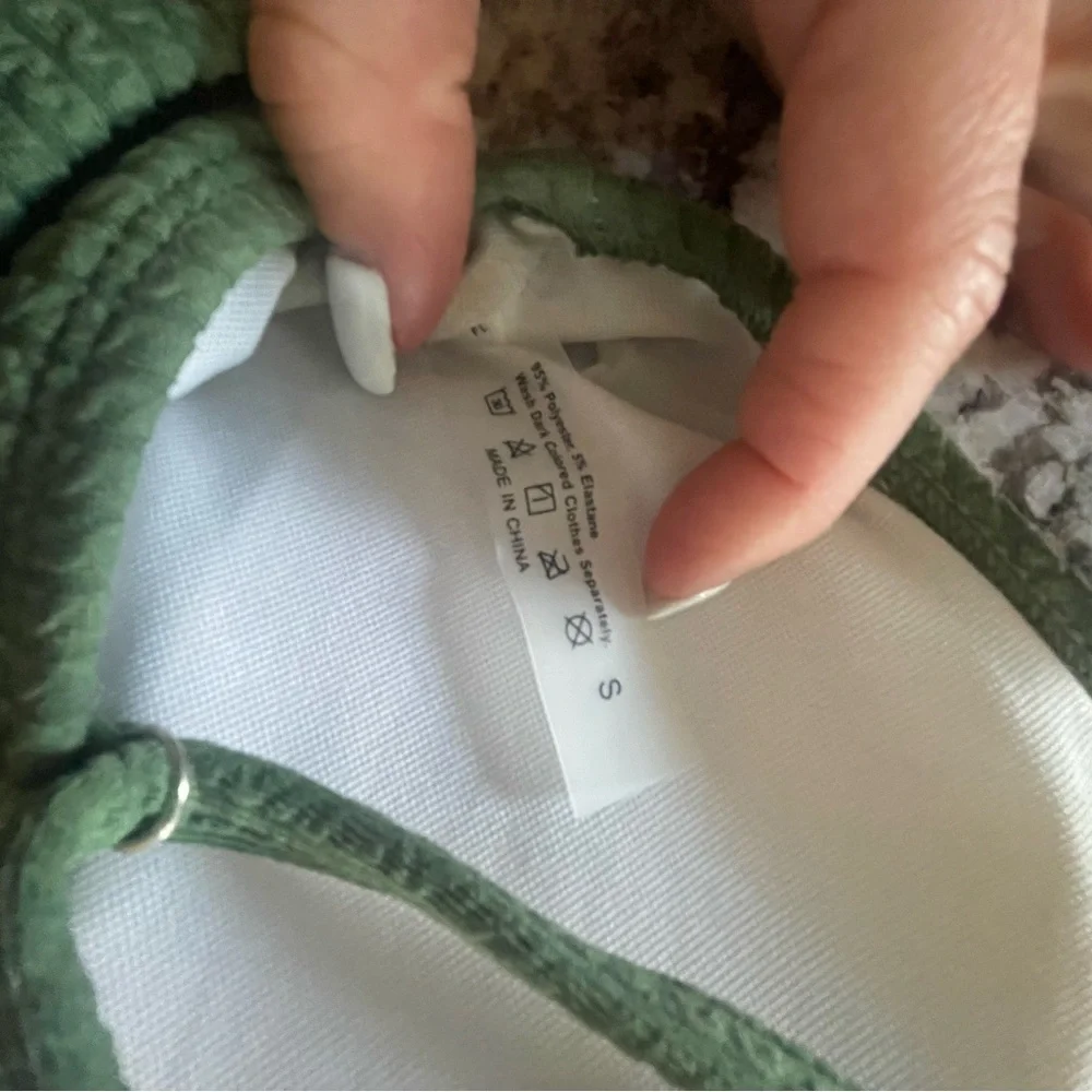 Green Ribbed Bikini Set - Picture 10 of 10